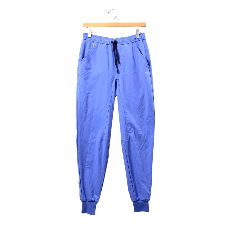 FIGS Zamora Jogger Scrub Pants Mens Size XS Blue Drawstring Medical Workwear